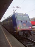 101 101-4  Europa  mit IC im Bahnhof Fulda