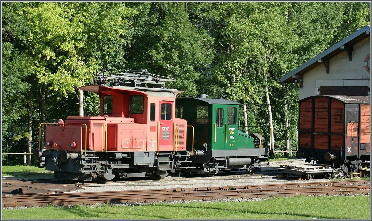 Die CTVJ Tem II (288?) und die  Spitzmaus Tm 102 in Le Pont.
5. August 2009
