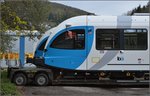 Ohne Blumen in den Haaren zeigt sich die Front des GTW (und Flirt 1), aber daf�r sogar f�r die extrem strengen US-Crashnormen gebaut.