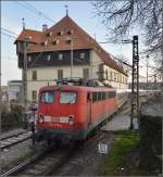 Wahrscheinlich der letzte Planeinsatz von 110 278-4 in die Grenzstadt Konstanz.
