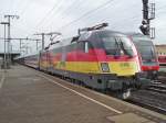 1116 036-3 mit IC Königssee im Bahnhof Fulda