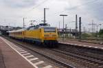 DB: Der Messzug mit der 120 160-7 anl�sslich der Bahnhofsdurchfahrt Weil am Rhein, aufgenommen am 23.