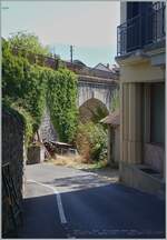 Ein Blick auf die Strecke Evian - St-Gingolph an der Grenze zur Schweiz in St-Gingolph (France).

16. Aug. 2022