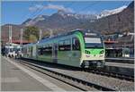 Der TPC Beh 2/6 547  La Haute Cime  in Aigle Unter dem Führerstandsfenster erkennt man die Beschriftung  La Haute Cime     5.
