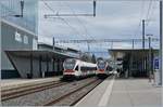 Alltags-RER-VAUD-Verkehr im modernen Bahnhof von Prilly-Malley mit SBB RABe 523. 

17. Juli 2020 