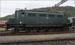 Depotfest Olten 2023. 

Ae 3/6 I 10264 mit Buchiantrieb von der leeren Seite. August 2023.