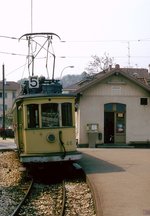 Als Erg�nzung zu Ollis aktuellen Aufnahmen der Tramway Neuchatelois noch einige Bilder aus dem Mai 1980: In Areuse begann damals noch die ca.