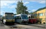 CEV GTW Be 2/6 7003  Blonay  nach Vevey, der  Train des Etoiles  nach Les Pleiadeas und der CEV BDeh 2/4 75 in Blonay.