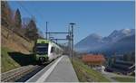 Weissenburg: Der Regionalzug nach Zweisimmen fährt ein.